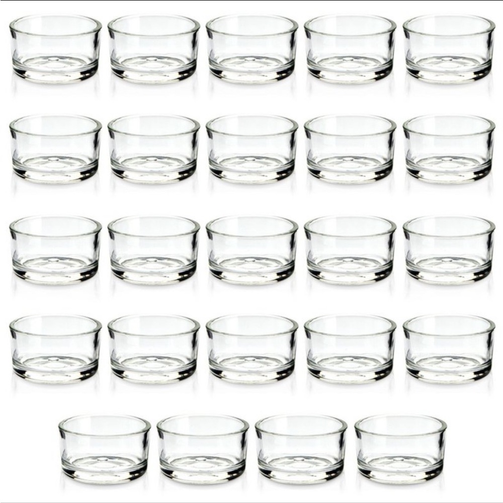 NEW Clear Glass Tealight Holders